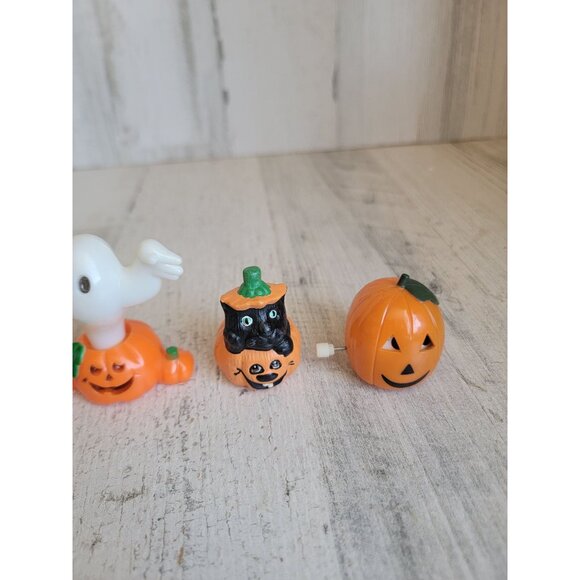 Vintage pumpkin ghost unique variety figure Halloween decor set - Picture 3 of 7